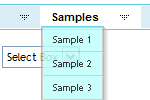 DHTML Menu Sample - Objects Overlapping