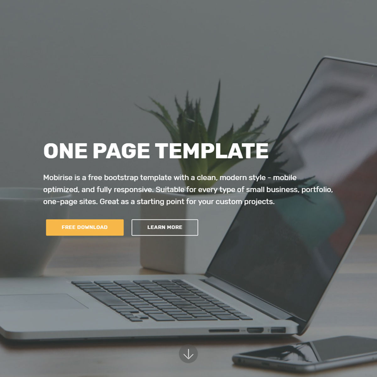 Responsive Bootstrap One Page Templates