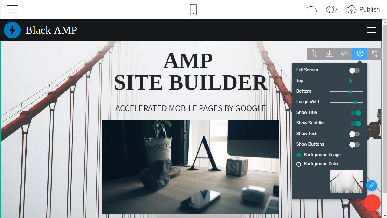 Mobile Site Builder