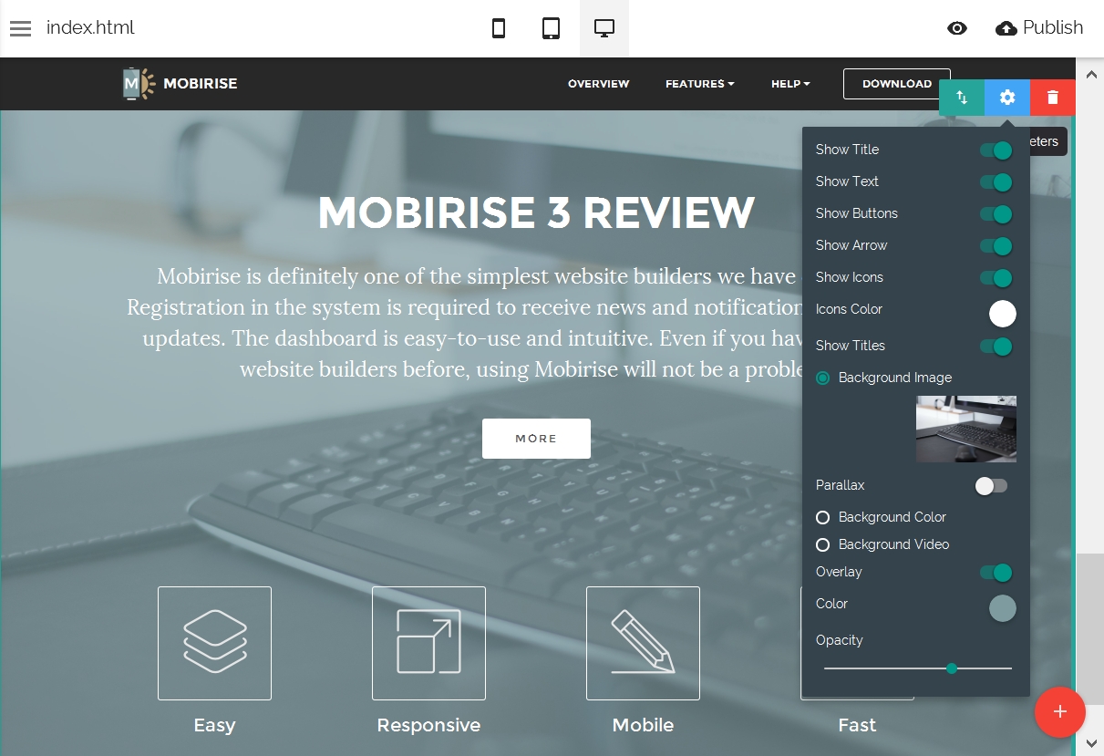 Mobile Website Themes