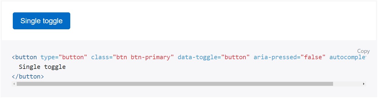 Toggle states  supplied  from Bootstrap buttons