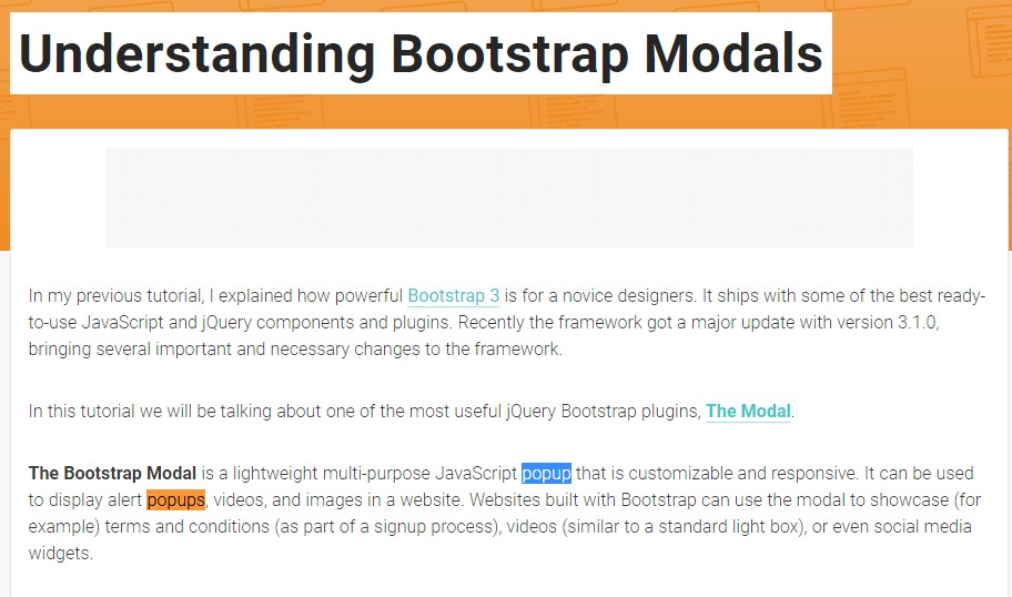  Yet another  beneficial  information  regarding to Bootstrap Modal Popup