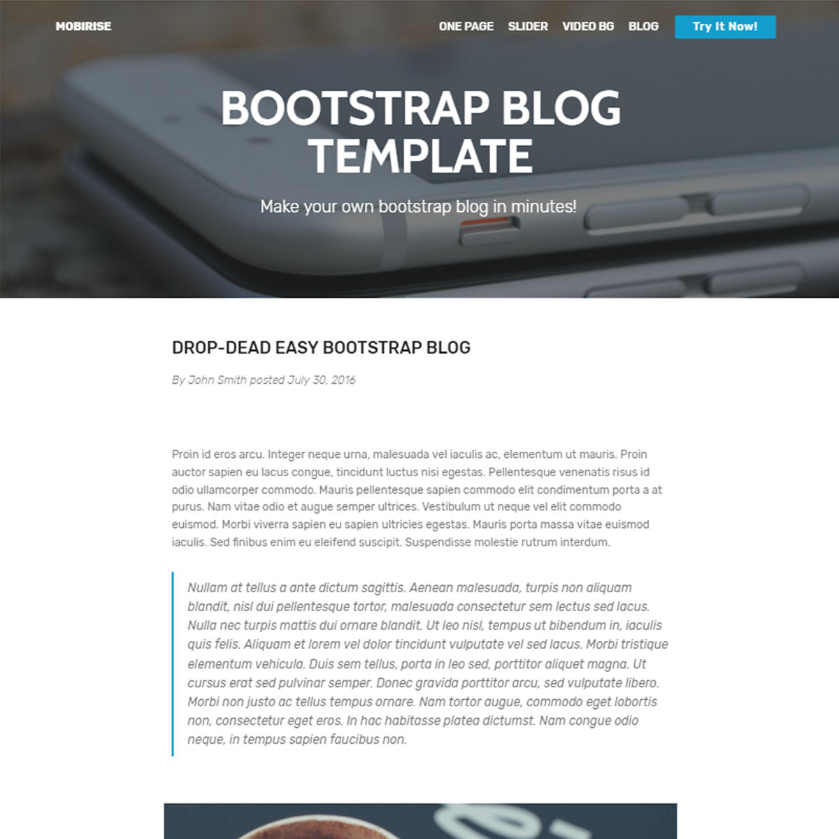 Free Download Bootstrap Blog Themes