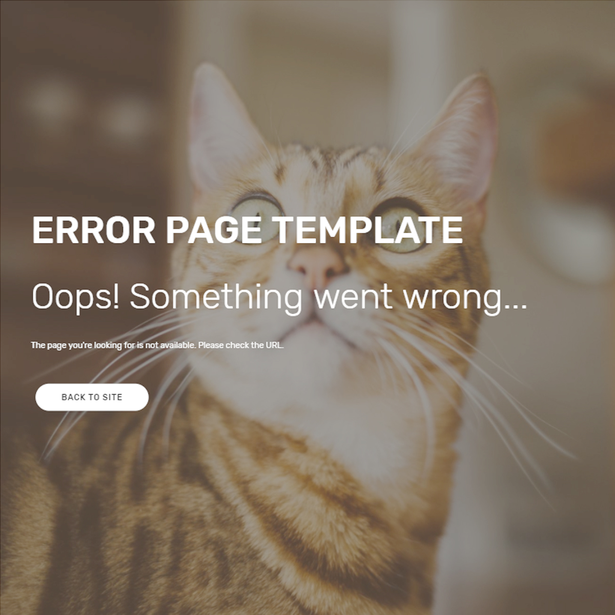 Responsive Bootstrap Error Page Themes
